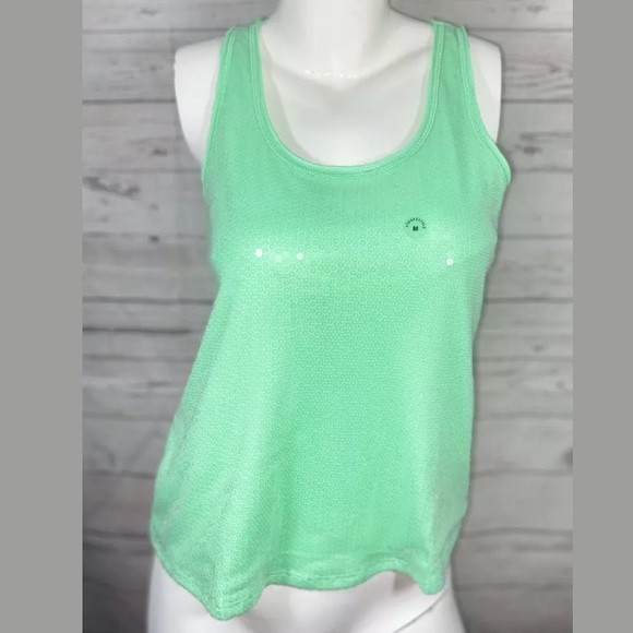 Aeropostale Tops - NWT Aeropostale Green Sequin Front Tank Top 🌹